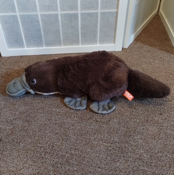 Wild Republic Brown Duck Billed Platypus Plush - 17.5 inches - Picture 3 of 13